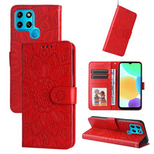 Load image into Gallery viewer, Embossed Sunflower Leather Phone Case, For Xiaomi Redmi K40S / Poco F4, For Xiaomi Redmi Note 11T Pro/Poco X4 GT, For Infinix Hot 12, For Infinix Hot 12 Play, For Infinix Smart 6