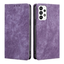 Load image into Gallery viewer, RFID Anti-theft Brush Magnetic Leather Phone Case, For Samsung Galaxy A03S US 165.85mm, For Samsung Galaxy A73 5G, For Samsung Galaxy M53 5G, For Samsung Galaxy S21 5G, For Samsung Galaxy S21 FE 5G, For Samsung Galaxy S21+ 5G, For Samsung Galaxy S22 5G...