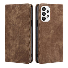 Load image into Gallery viewer, RFID Anti-theft Brush Magnetic Leather Phone Case, For Samsung Galaxy A03S US 165.85mm, For Samsung Galaxy A73 5G, For Samsung Galaxy M53 5G, For Samsung Galaxy S21 5G, For Samsung Galaxy S21 FE 5G, For Samsung Galaxy S21+ 5G, For Samsung Galaxy S22 5G...