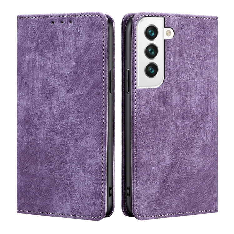 RFID Anti-theft Brush Magnetic Leather Phone Case, For Samsung Galaxy A03S US 165.85mm, For Samsung Galaxy A73 5G, For Samsung Galaxy M53 5G, For Samsung Galaxy S21 5G, For Samsung Galaxy S21 FE 5G, For Samsung Galaxy S21+ 5G, For Samsung Galaxy S22 5G...