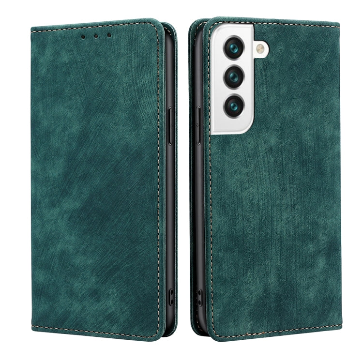 RFID Anti-theft Brush Magnetic Leather Phone Case, For Samsung Galaxy A03S US 165.85mm, For Samsung Galaxy A73 5G, For Samsung Galaxy M53 5G, For Samsung Galaxy S21 5G, For Samsung Galaxy S21 FE 5G, For Samsung Galaxy S21+ 5G, For Samsung Galaxy S22 5G...