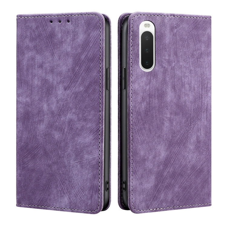 RFID Anti-theft Brush Magnetic Leather Phone Case, For Samsung Galaxy A03S US 165.85mm, For Samsung Galaxy A73 5G, For Samsung Galaxy M53 5G, For Samsung Galaxy S21 5G, For Samsung Galaxy S21 FE 5G, For Samsung Galaxy S21+ 5G, For Samsung Galaxy S22 5G...