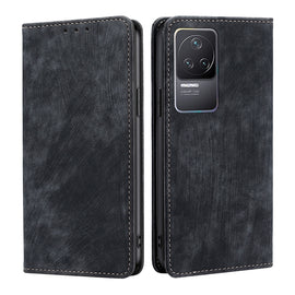 RFID Anti-theft Brush Magnetic Leather Phone Case, For Xiaomi Redmi K50/K50 Pro, For Xiaomi Redmi Note 11 5G/Poco M4 Pro 5G, For Xiaomi Redmi Note 10 JE  Japan, For Xiaomi 12, For Xiaomi 12S Ultra, For Xiaomi Poco C40, For Xiaomi Poco M4 5G            ...