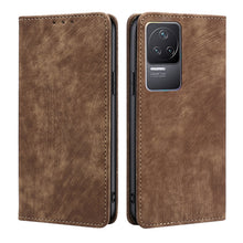 Load image into Gallery viewer, RFID Anti-theft Brush Magnetic Leather Phone Case, For Xiaomi Redmi K50/K50 Pro, For Xiaomi Redmi Note 11 5G/Poco M4 Pro 5G, For Xiaomi Redmi Note 10 JE  Japan, For Xiaomi 12, For Xiaomi 12S Ultra, For Xiaomi Poco C40, For Xiaomi Poco M4 5G            ...