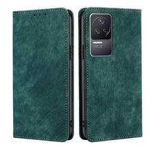 Load image into Gallery viewer, RFID Anti-theft Brush Magnetic Leather Phone Case, For Xiaomi Redmi K50/K50 Pro, For Xiaomi Redmi Note 11 5G/Poco M4 Pro 5G, For Xiaomi Redmi Note 10 JE  Japan, For Xiaomi 12, For Xiaomi 12S Ultra, For Xiaomi Poco C40, For Xiaomi Poco M4 5G            ...