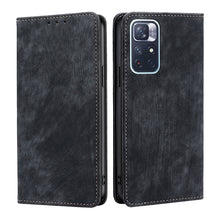 Load image into Gallery viewer, RFID Anti-theft Brush Magnetic Leather Phone Case, For Xiaomi Redmi K50/K50 Pro, For Xiaomi Redmi Note 11 5G/Poco M4 Pro 5G, For Xiaomi Redmi Note 10 JE  Japan, For Xiaomi 12, For Xiaomi 12S Ultra, For Xiaomi Poco C40, For Xiaomi Poco M4 5G            ...