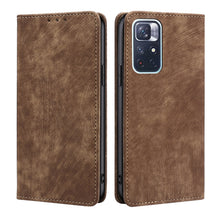 Load image into Gallery viewer, RFID Anti-theft Brush Magnetic Leather Phone Case, For Xiaomi Redmi K50/K50 Pro, For Xiaomi Redmi Note 11 5G/Poco M4 Pro 5G, For Xiaomi Redmi Note 10 JE  Japan, For Xiaomi 12, For Xiaomi 12S Ultra, For Xiaomi Poco C40, For Xiaomi Poco M4 5G            ...