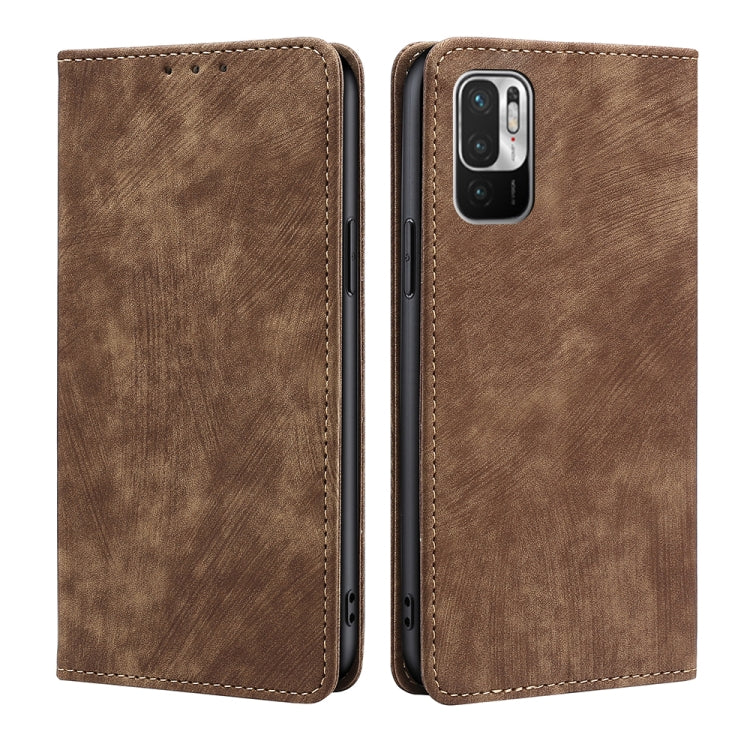 RFID Anti-theft Brush Magnetic Leather Phone Case, For Xiaomi Redmi K50/K50 Pro, For Xiaomi Redmi Note 11 5G/Poco M4 Pro 5G, For Xiaomi Redmi Note 10 JE  Japan, For Xiaomi 12, For Xiaomi 12S Ultra, For Xiaomi Poco C40, For Xiaomi Poco M4 5G            ...