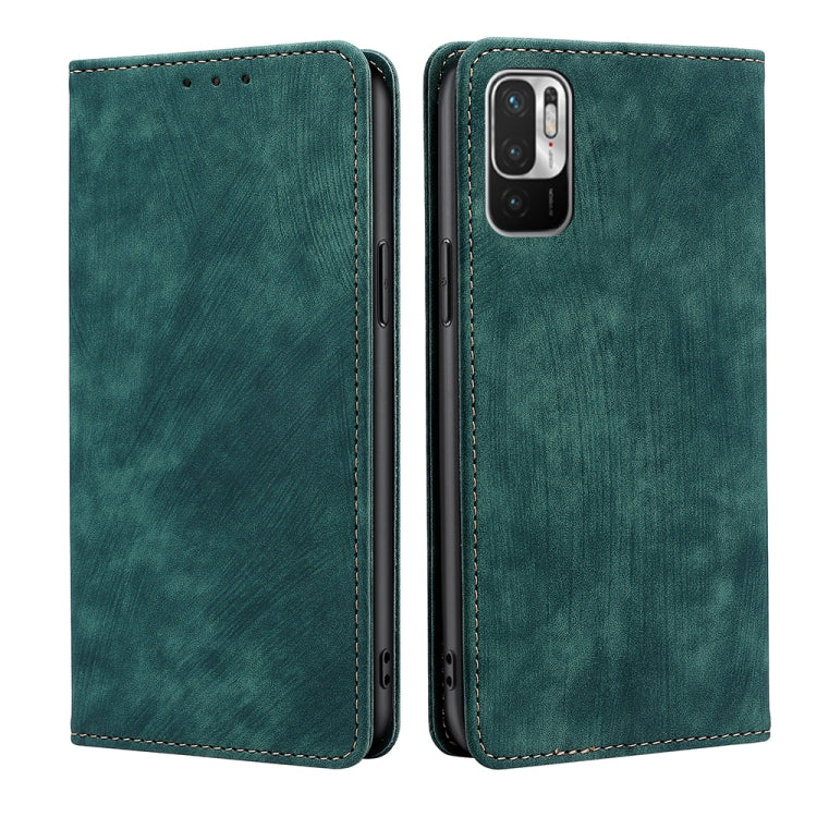RFID Anti-theft Brush Magnetic Leather Phone Case, For Xiaomi Redmi K50/K50 Pro, For Xiaomi Redmi Note 11 5G/Poco M4 Pro 5G, For Xiaomi Redmi Note 10 JE  Japan, For Xiaomi 12, For Xiaomi 12S Ultra, For Xiaomi Poco C40, For Xiaomi Poco M4 5G            ...