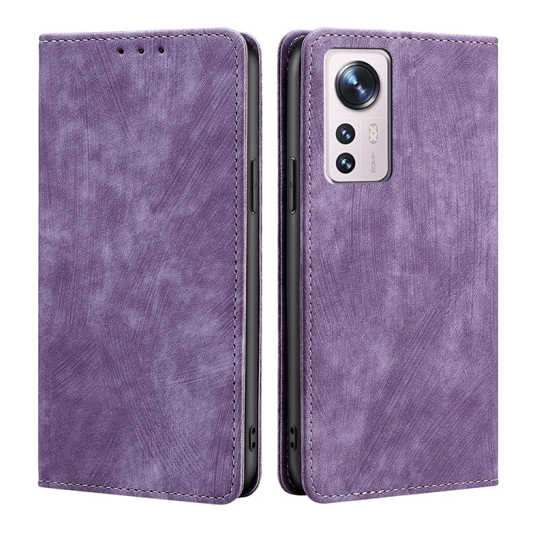 RFID Anti-theft Brush Magnetic Leather Phone Case, For Xiaomi Redmi K50/K50 Pro, For Xiaomi Redmi Note 11 5G/Poco M4 Pro 5G, For Xiaomi Redmi Note 10 JE  Japan, For Xiaomi 12, For Xiaomi 12S Ultra, For Xiaomi Poco C40, For Xiaomi Poco M4 5G            ...