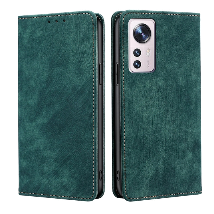 RFID Anti-theft Brush Magnetic Leather Phone Case, For Xiaomi Redmi K50/K50 Pro, For Xiaomi Redmi Note 11 5G/Poco M4 Pro 5G, For Xiaomi Redmi Note 10 JE  Japan, For Xiaomi 12, For Xiaomi 12S Ultra, For Xiaomi Poco C40, For Xiaomi Poco M4 5G            ...