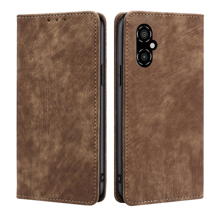 RFID Anti-theft Brush Magnetic Leather Phone Case, For Xiaomi Redmi K50/K50 Pro, For Xiaomi Redmi Note 11 5G/Poco M4 Pro 5G, For Xiaomi Redmi Note 10 JE  Japan, For Xiaomi 12, For Xiaomi 12S Ultra, For Xiaomi Poco C40, For Xiaomi Poco M4 5G            ...