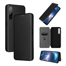 Load image into Gallery viewer, Carbon Fiber Texture Magnetic Flip Leather Phone Case, For HTC Desire 22 Pro, For Realme C30, For Nokia C21 Plus, For Xiaomi 12S Ultra