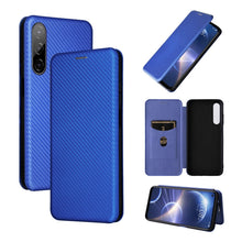 Load image into Gallery viewer, Carbon Fiber Texture Magnetic Flip Leather Phone Case, For HTC Desire 22 Pro, For Realme C30, For Nokia C21 Plus, For Xiaomi 12S Ultra