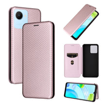 Load image into Gallery viewer, Carbon Fiber Texture Magnetic Flip Leather Phone Case, For HTC Desire 22 Pro, For Realme C30, For Nokia C21 Plus, For Xiaomi 12S Ultra