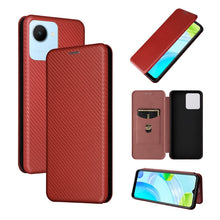 Load image into Gallery viewer, Carbon Fiber Texture Magnetic Flip Leather Phone Case, For HTC Desire 22 Pro, For Realme C30, For Nokia C21 Plus, For Xiaomi 12S Ultra