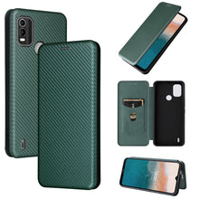 Load image into Gallery viewer, Carbon Fiber Texture Magnetic Flip Leather Phone Case, For HTC Desire 22 Pro, For Realme C30, For Nokia C21 Plus, For Xiaomi 12S Ultra