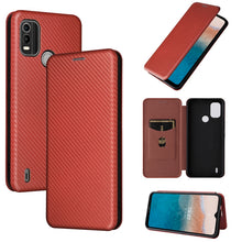Load image into Gallery viewer, Carbon Fiber Texture Magnetic Flip Leather Phone Case, For HTC Desire 22 Pro, For Realme C30, For Nokia C21 Plus, For Xiaomi 12S Ultra