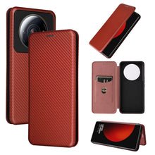 Load image into Gallery viewer, Carbon Fiber Texture Magnetic Flip Leather Phone Case, For HTC Desire 22 Pro, For Realme C30, For Nokia C21 Plus, For Xiaomi 12S Ultra