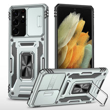 Load image into Gallery viewer, Armor PC + TPU Camera Shield Phone Case, For Samsung Galaxy A12 5G/4G / M12 / F12, For Xiaomi 12 Pro, For Samsung Galaxy A32 5G, For Samsung Galaxy A52 5G/4G, For Samsung Galaxy S21 5G, For Samsung Galaxy S21+ 5G, For Samsung Galaxy S21 Ultra 5G       ...