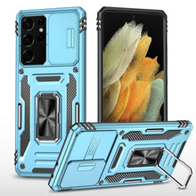 Load image into Gallery viewer, Armor PC + TPU Camera Shield Phone Case, For Samsung Galaxy A12 5G/4G / M12 / F12, For Xiaomi 12 Pro, For Samsung Galaxy A32 5G, For Samsung Galaxy A52 5G/4G, For Samsung Galaxy S21 5G, For Samsung Galaxy S21+ 5G, For Samsung Galaxy S21 Ultra 5G       ...
