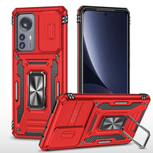 Load image into Gallery viewer, Armor PC + TPU Camera Shield Phone Case, For Samsung Galaxy A12 5G/4G / M12 / F12, For Xiaomi 12 Pro, For Samsung Galaxy A32 5G, For Samsung Galaxy A52 5G/4G, For Samsung Galaxy S21 5G, For Samsung Galaxy S21+ 5G, For Samsung Galaxy S21 Ultra 5G       ...