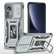 Load image into Gallery viewer, Armor PC + TPU Camera Shield Phone Case, For Samsung Galaxy A12 5G/4G / M12 / F12, For Xiaomi 12 Pro, For Samsung Galaxy A32 5G, For Samsung Galaxy A52 5G/4G, For Samsung Galaxy S21 5G, For Samsung Galaxy S21+ 5G, For Samsung Galaxy S21 Ultra 5G       ...