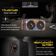 Load image into Gallery viewer, M5 Multifunctional Desktop Wooden Bluetooth Speaker Wireless Loudspeaker