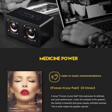 Load image into Gallery viewer, M5 Multifunctional Desktop Wooden Bluetooth Speaker Wireless Loudspeaker