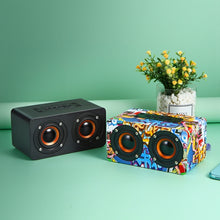 Load image into Gallery viewer, M5 Multifunctional Desktop Wooden Bluetooth Speaker Wireless Loudspeaker