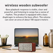 Load image into Gallery viewer, Q2 Subwoofer Wooden Wireless Bluetooth Speaker