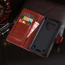 Load image into Gallery viewer, idewei Crazy Horse Texture Horizontal Flip Leather Case with Holder &amp; Card Slots &amp; Wallet, For Blackview BV9800 Pro, For Cubot P30, For Infinix S4, For Infinix Smart 3 Plus, For OPPO Realme 5i, For Galaxy S10e