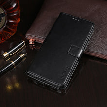 Load image into Gallery viewer, idewei Crazy Horse Texture Horizontal Flip Leather Case with Holder &amp; Card Slots &amp; Wallet, For Blackview BV9800 Pro, For Cubot P30, For Infinix S4, For Infinix Smart 3 Plus, For OPPO Realme 5i, For Galaxy S10e