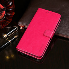 Load image into Gallery viewer, idewei Crazy Horse Texture Horizontal Flip Leather Case with Holder &amp; Card Slots &amp; Wallet, For Blackview BV9800 Pro, For Cubot P30, For Infinix S4, For Infinix Smart 3 Plus, For OPPO Realme 5i, For Galaxy S10e