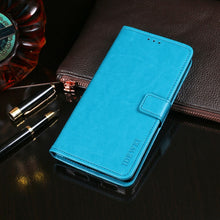 Load image into Gallery viewer, idewei Crazy Horse Texture Horizontal Flip Leather Case with Holder &amp; Card Slots &amp; Wallet, For Blackview BV9800 Pro, For Cubot P30, For Infinix S4, For Infinix Smart 3 Plus, For OPPO Realme 5i, For Galaxy S10e