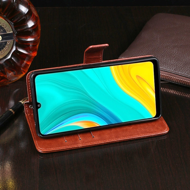 idewei Crazy Horse Texture Horizontal Flip Leather Case with Holder & Card Slots & Wallet, For Huawei Enjoy 10e, For Doogee X90, For OPPO Find X2, For Vivo IQOO 3, For Xiaomi Black Shark 3, For Huawei P40 Lite E