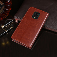 Load image into Gallery viewer, idewei Crazy Horse Texture Horizontal Flip Leather Case with Holder &amp; Card Slots &amp; Wallet, For Xiaomi Redmi Note 9 Pro, For Xiaomi Redmi Note 9 Pro Max, For Galaxy A11, For Galaxy M31, For Sony Xperia 1 II, For Sony Xperia 10 II