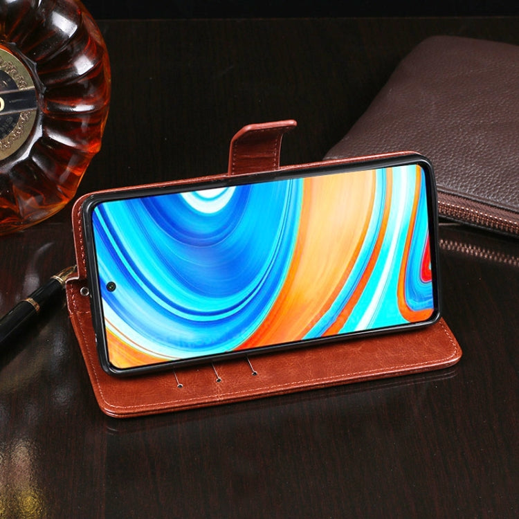 idewei Crazy Horse Texture Horizontal Flip Leather Case with Holder & Card Slots & Wallet, For Xiaomi Redmi Note 9 Pro, For Xiaomi Redmi Note 9 Pro Max, For Galaxy A11, For Galaxy M31, For Sony Xperia 1 II, For Sony Xperia 10 II