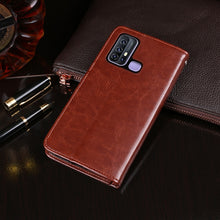 Load image into Gallery viewer, idewei Crazy Horse Texture Horizontal Flip Leather Case with Holder &amp; Card Slots &amp; Wallet, For Vivo Z6, For HTC Desire 19+, For Huawei P40, For Huawei P40 Pro, For OPPO Find X2 Pro, For Xiaomi Redmi Note 9S