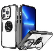 Load image into Gallery viewer, Shockproof Transparent TPU + Acrylic Protective Phone Case with Ring Holder, For iPhone 14 Pro, For iPhone 14 Max, For iPhone 14
