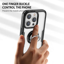 Load image into Gallery viewer, Shockproof Transparent TPU + Acrylic Protective Phone Case with Ring Holder, For iPhone 14 Pro, For iPhone 14 Max, For iPhone 14