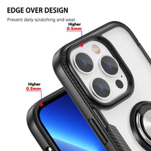 Load image into Gallery viewer, Shockproof Transparent TPU + Acrylic Protective Phone Case with Ring Holder, For iPhone 14 Pro, For iPhone 14 Max, For iPhone 14