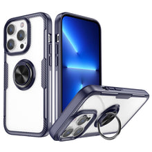 Load image into Gallery viewer, Shockproof Transparent TPU + Acrylic Protective Phone Case with Ring Holder, For iPhone 14 Pro, For iPhone 14 Max, For iPhone 14