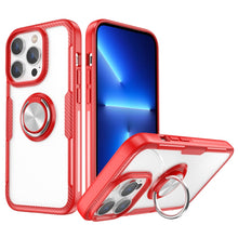 Load image into Gallery viewer, Shockproof Transparent TPU + Acrylic Protective Phone Case with Ring Holder, For iPhone 14 Pro, For iPhone 14 Max, For iPhone 14