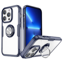 Load image into Gallery viewer, Shockproof Transparent TPU + Acrylic Protective Phone Case with Ring Holder, For iPhone 14 Pro, For iPhone 14 Max, For iPhone 14