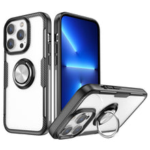 Load image into Gallery viewer, Shockproof Transparent TPU + Acrylic Protective Phone Case with Ring Holder, For iPhone 14 Pro, For iPhone 14 Max, For iPhone 14