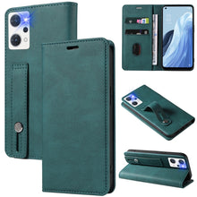 Load image into Gallery viewer, Wristband Magnetic Leather Phone Case, For OPPO Reno7 A, For Samsung Galaxy A33, For Samsung Galaxy S21 5G, For Samsung Galaxy S21 FE 5G, For Samsung Galaxy S21+ 5G, For Samsung Galaxy S21 Ultra 5G, For Samsung Galaxy S22 5G, For Samsung Galaxy S22+ 5G