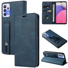 Load image into Gallery viewer, Wristband Magnetic Leather Phone Case, For OPPO Reno7 A, For Samsung Galaxy A33, For Samsung Galaxy S21 5G, For Samsung Galaxy S21 FE 5G, For Samsung Galaxy S21+ 5G, For Samsung Galaxy S21 Ultra 5G, For Samsung Galaxy S22 5G, For Samsung Galaxy S22+ 5G