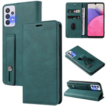 Load image into Gallery viewer, Wristband Magnetic Leather Phone Case, For OPPO Reno7 A, For Samsung Galaxy A33, For Samsung Galaxy S21 5G, For Samsung Galaxy S21 FE 5G, For Samsung Galaxy S21+ 5G, For Samsung Galaxy S21 Ultra 5G, For Samsung Galaxy S22 5G, For Samsung Galaxy S22+ 5G