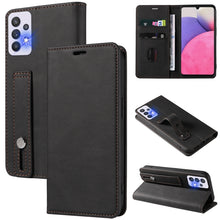 Load image into Gallery viewer, Wristband Magnetic Leather Phone Case, For OPPO Reno7 A, For Samsung Galaxy A33, For Samsung Galaxy S21 5G, For Samsung Galaxy S21 FE 5G, For Samsung Galaxy S21+ 5G, For Samsung Galaxy S21 Ultra 5G, For Samsung Galaxy S22 5G, For Samsung Galaxy S22+ 5G
